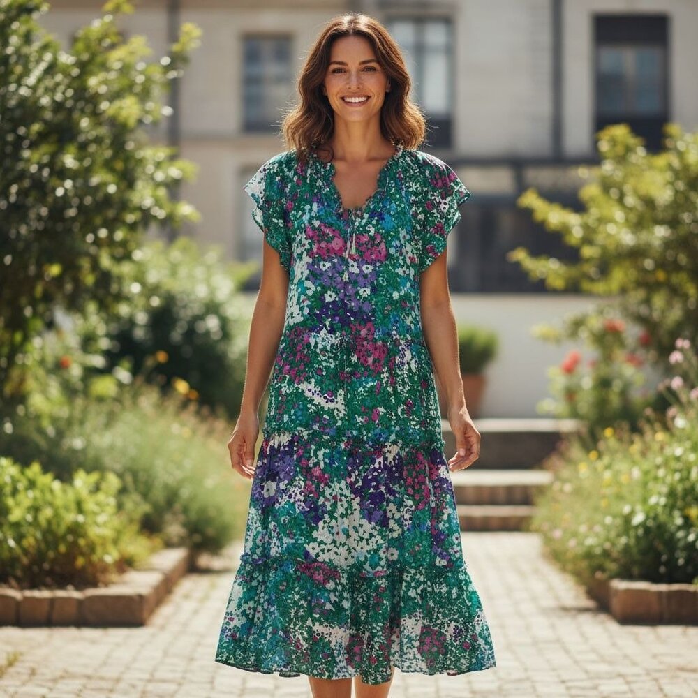 RAILS Juni Gardenia Floral Women Dress SMALL